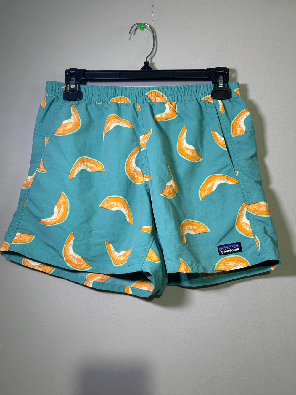 Patagonia Baggies 5” Shorts S Melons Light Beryl Green Rare Print
